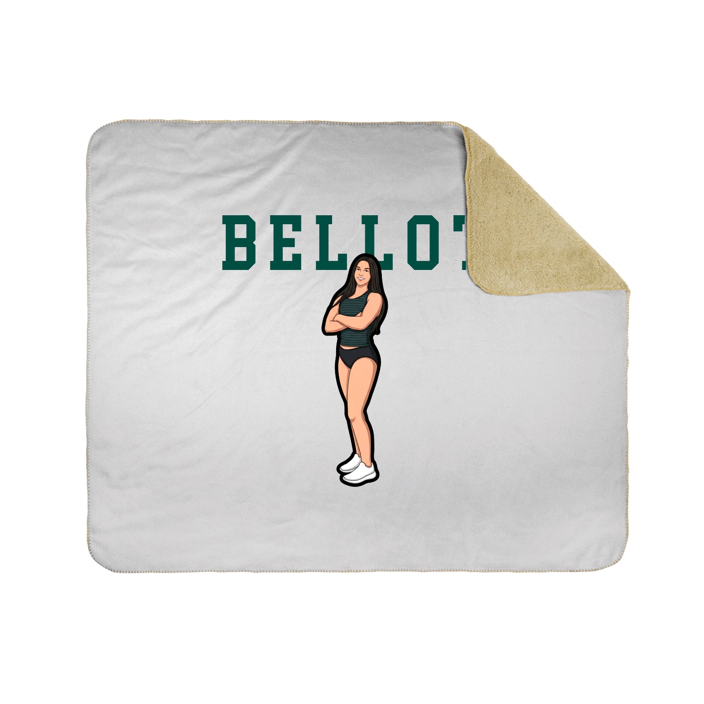 Throw Blanket — Shirsey in White