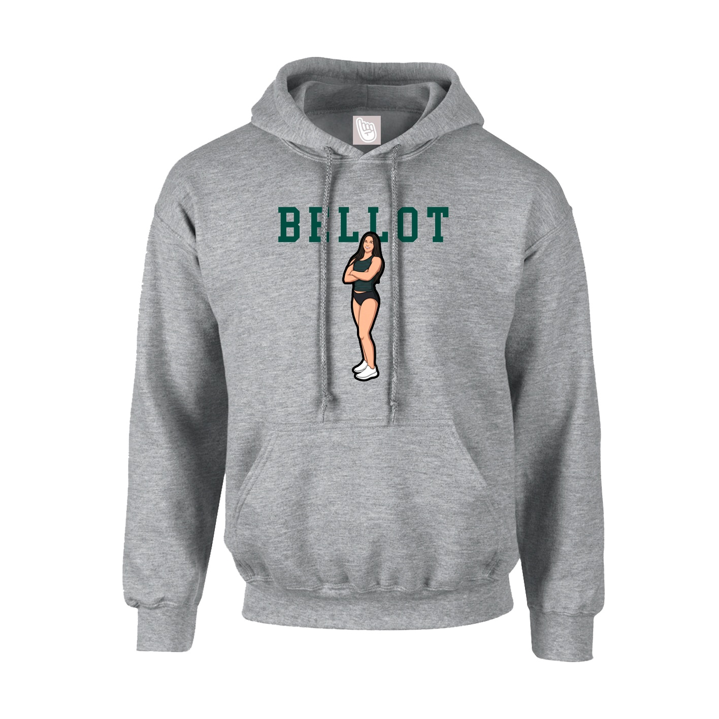 Hoodie — Shirsey in Grey