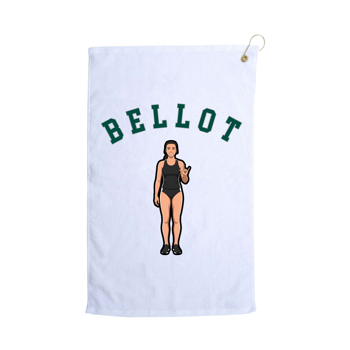 Golf Towel — Shirsey Arch in White