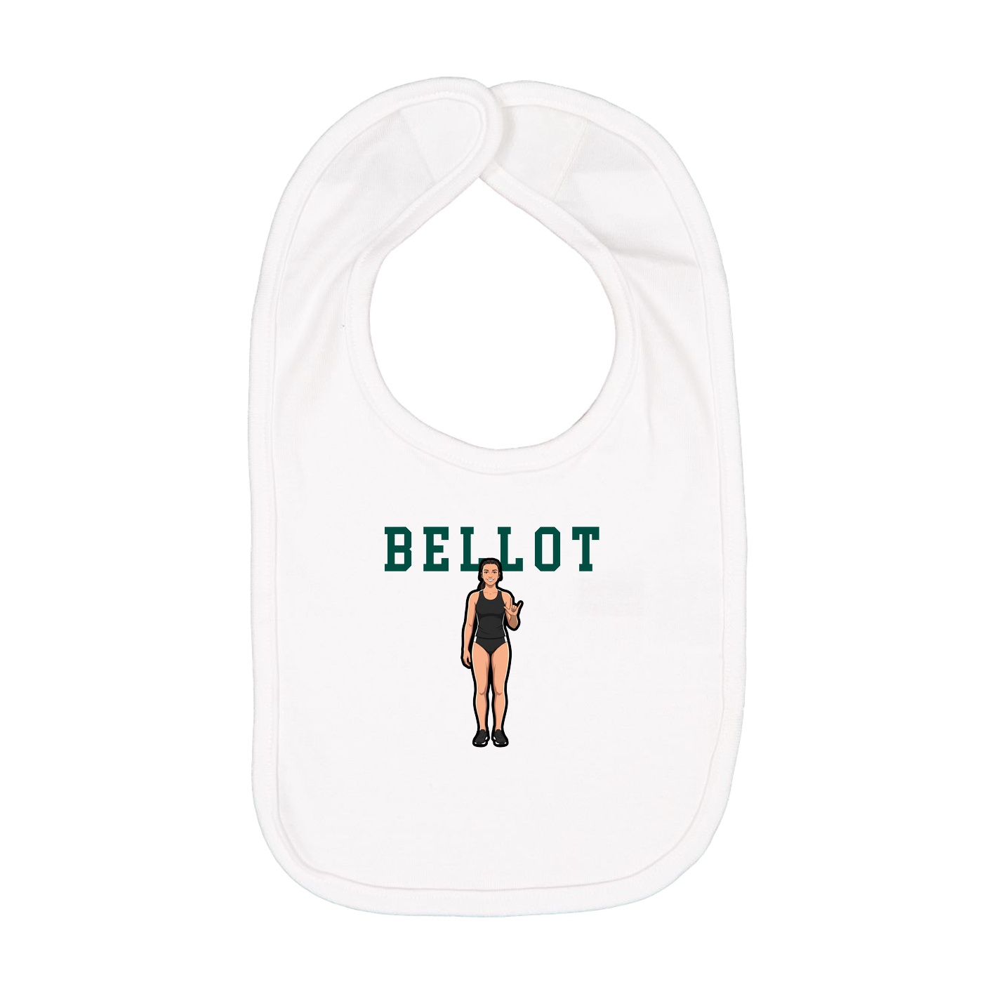 Infant Bib — Shirsey in White