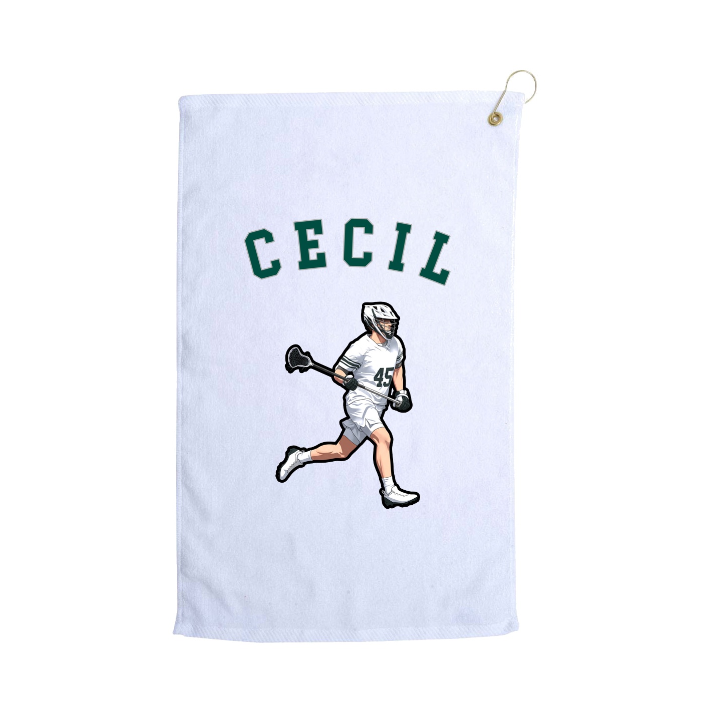 Golf Towel — Shirsey Arch in White