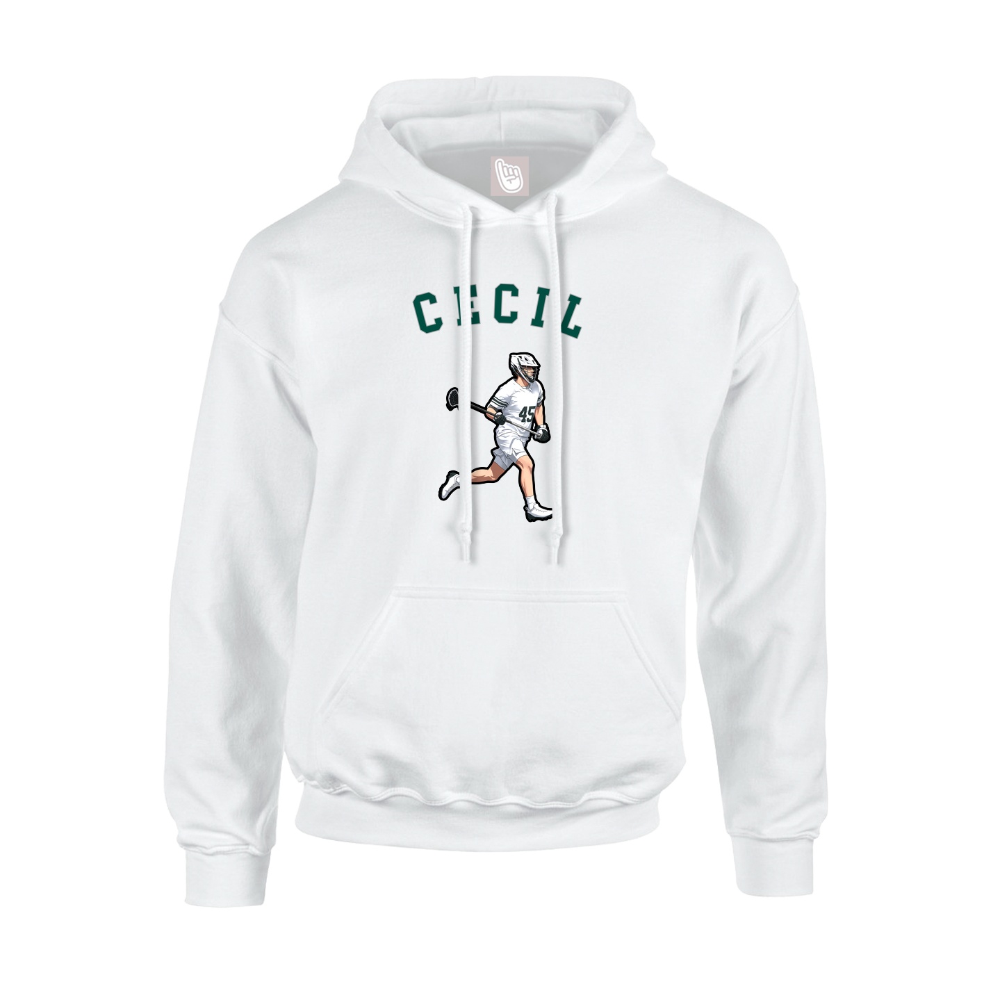 Hoodie — Shirsey Arch in White