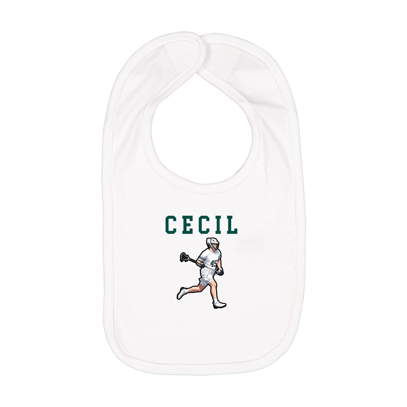 Infant Bib — Shirsey in White