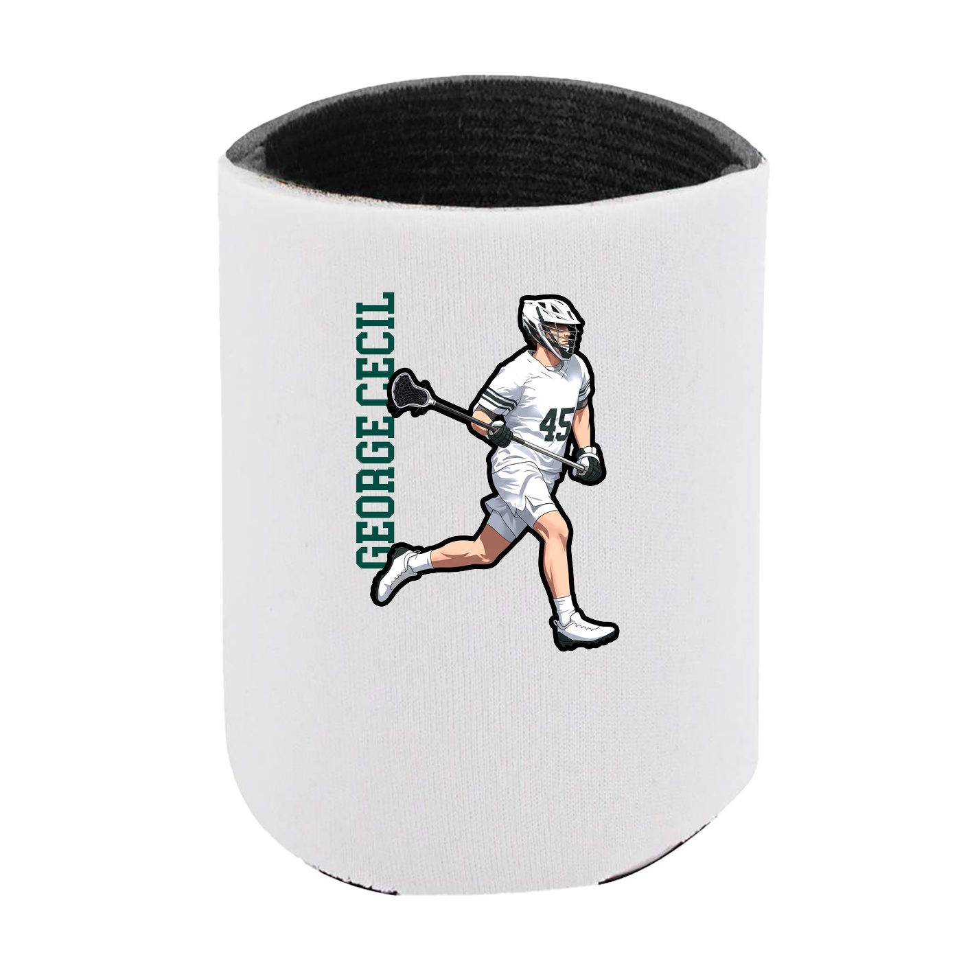 Can Holder — Name Vertical in White