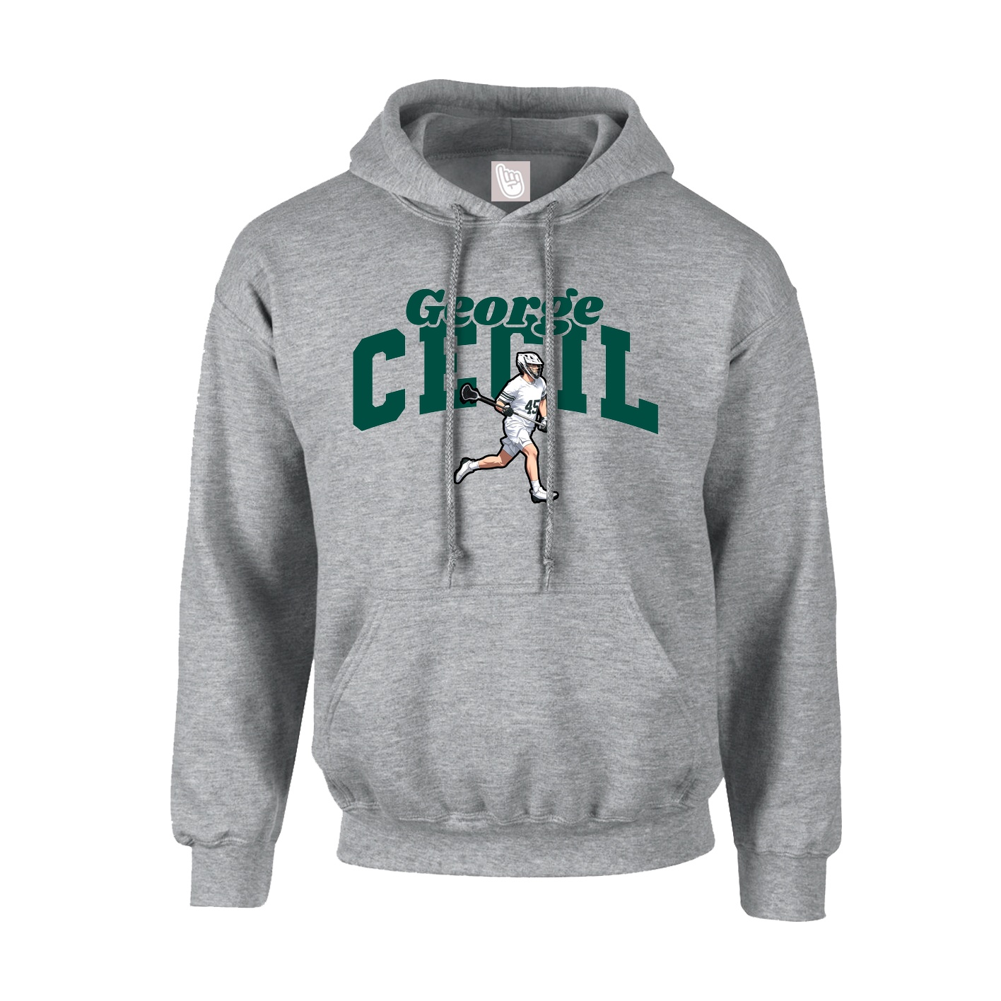 Hoodie — Signature Arch in Grey