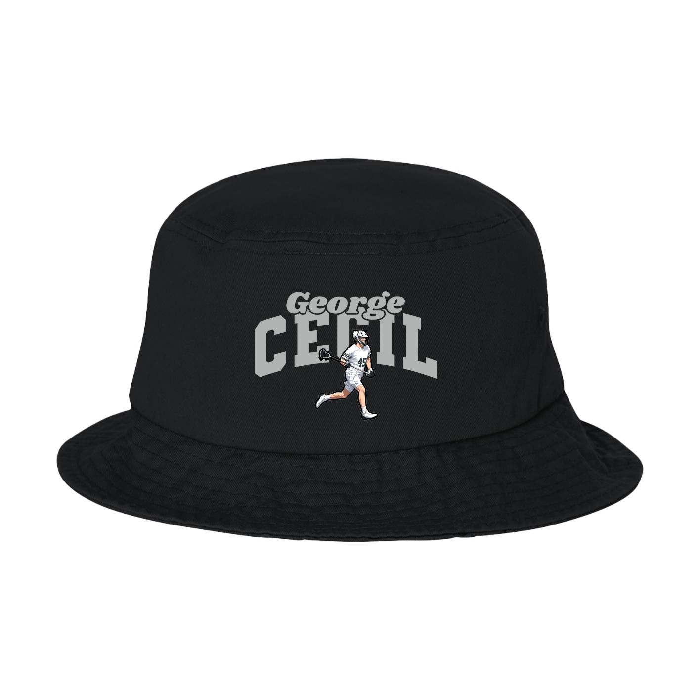 Bucket Cap — Signature Arch in Black