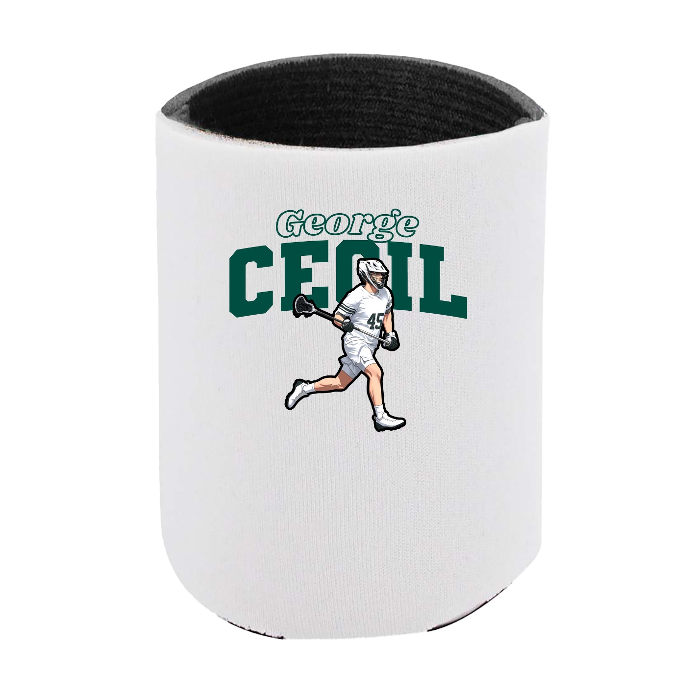 Can Holder — Name Arch in White
