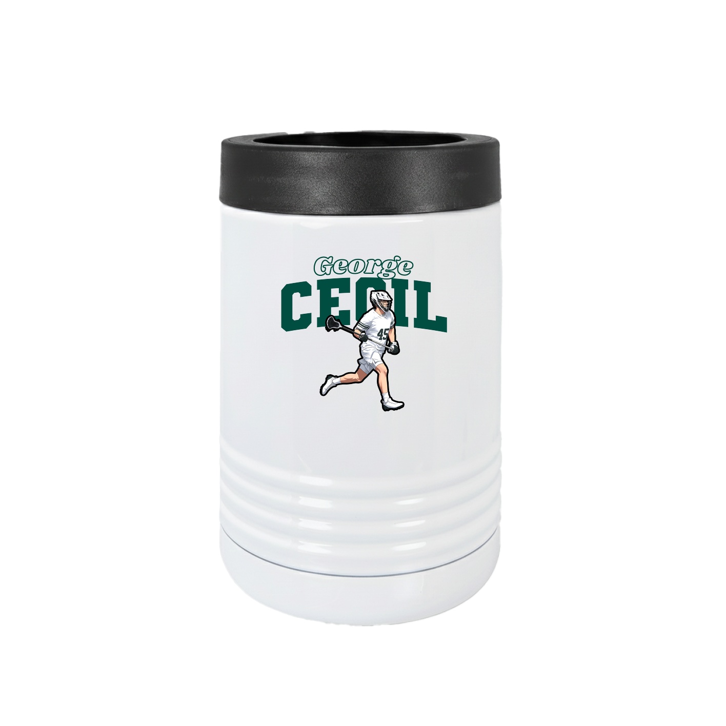 Beverage Holder — Name Arch in White