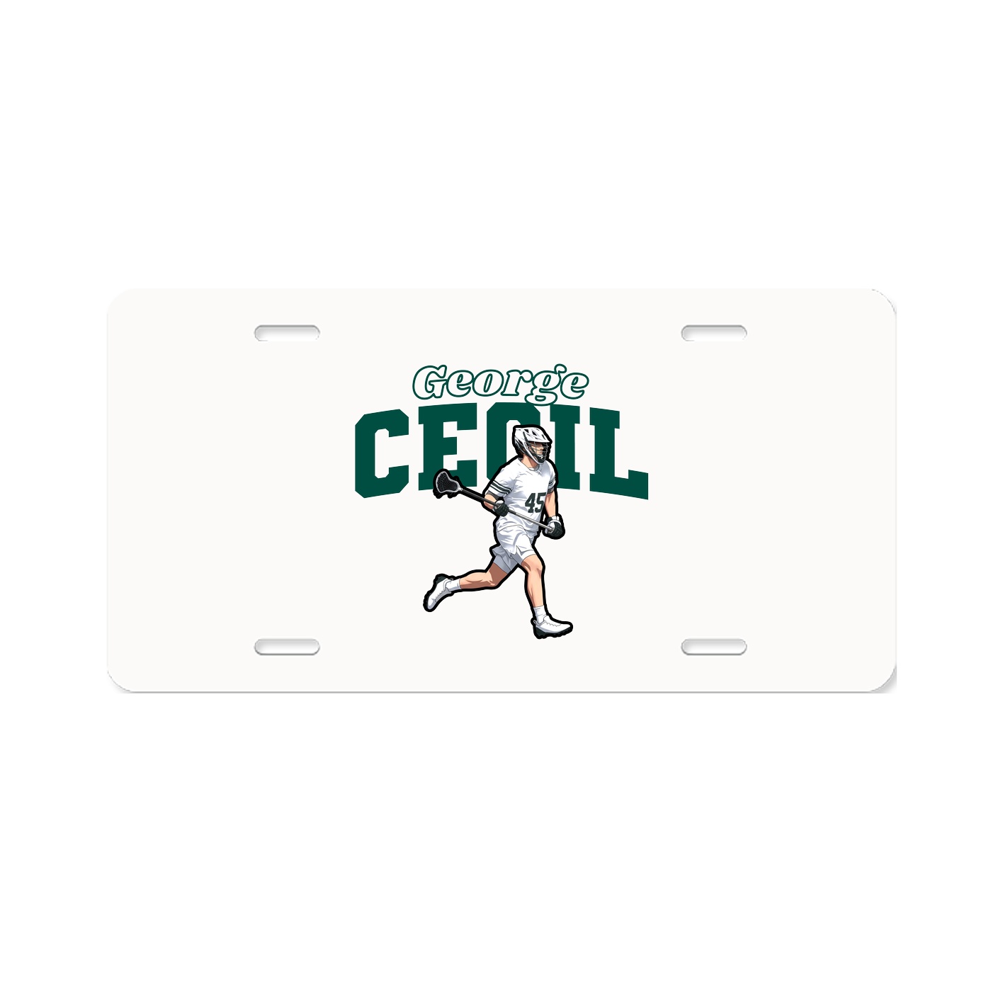 License Plate — Name Arch in Classic