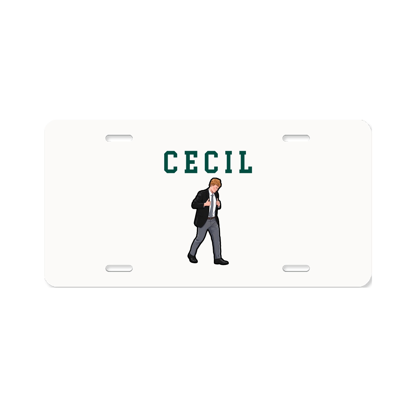 License Plate — Shirsey in Classic