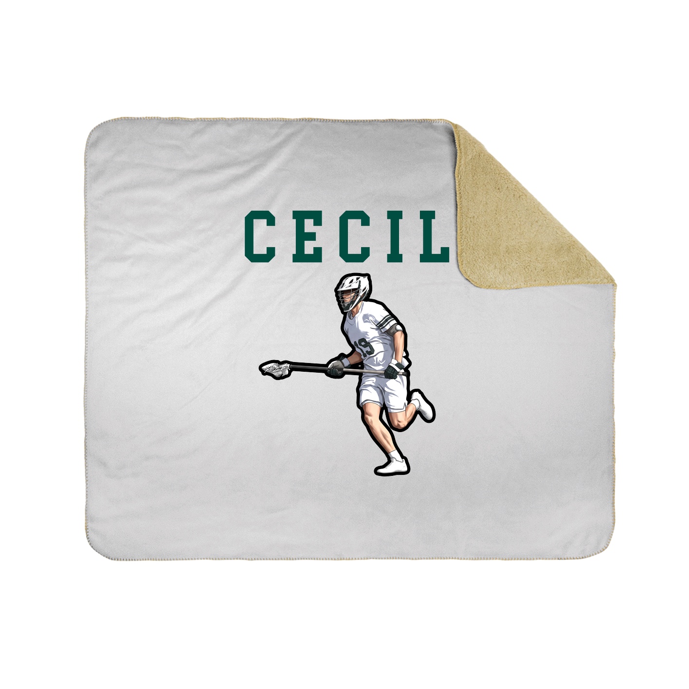Throw Blanket — Shirsey in White