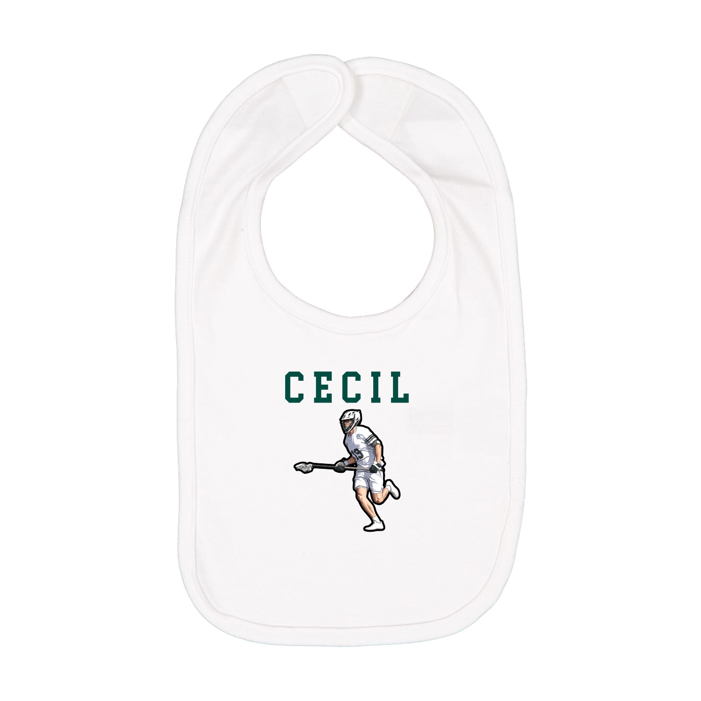 Infant Bib — Shirsey in White