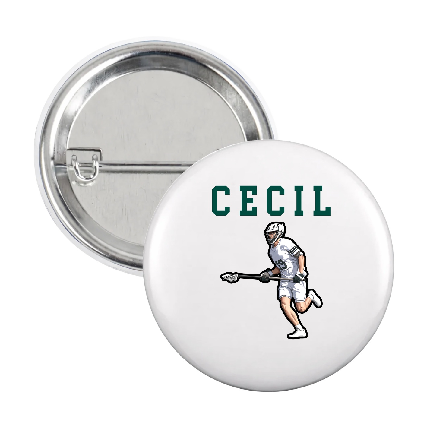 Game Day Button — Shirsey in White