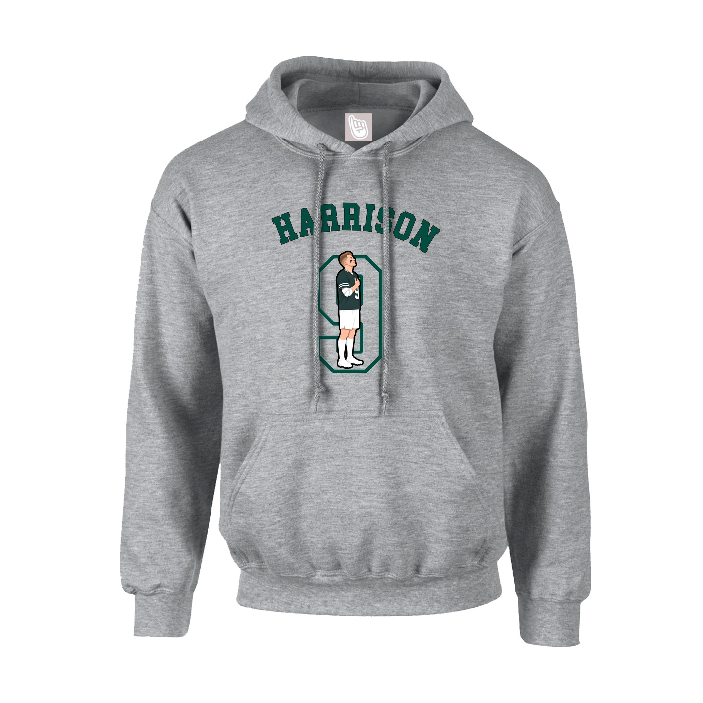Youth Hoodie — Shirsey Arch in Grey