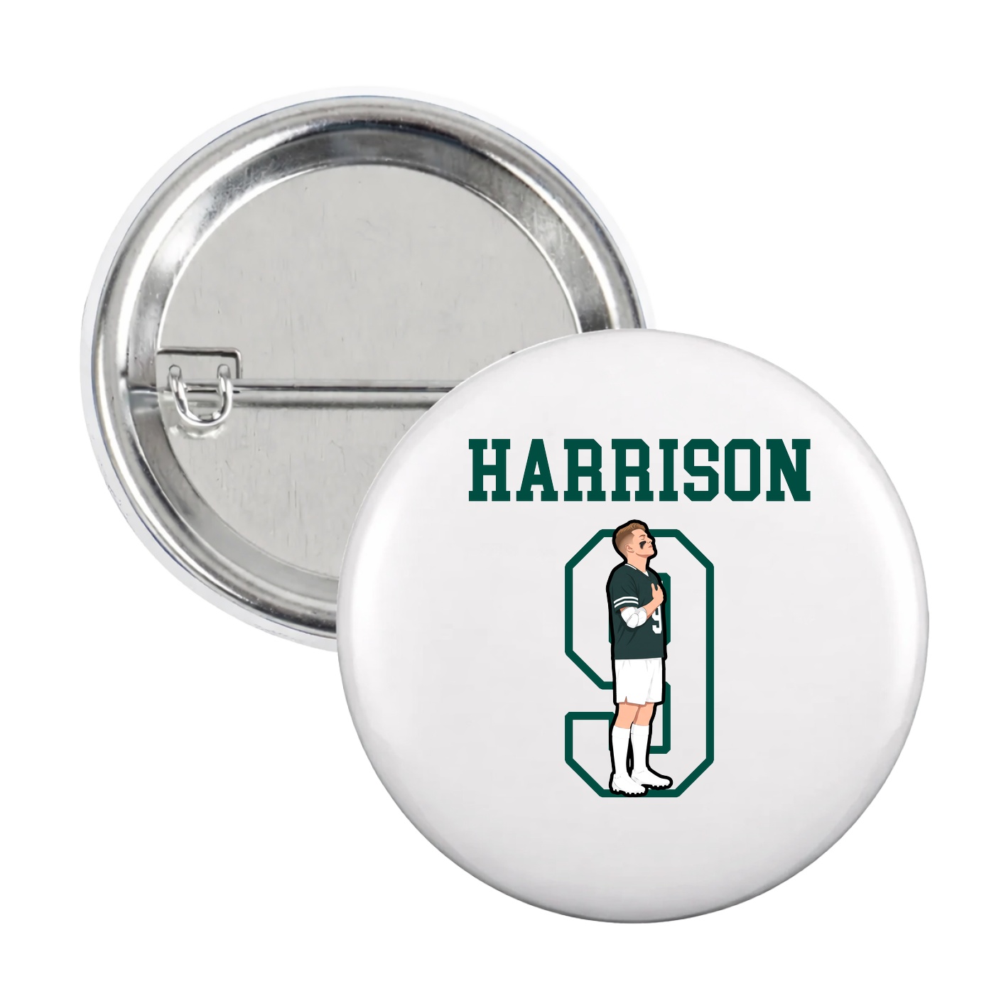 Game Day Button — Shirsey in White