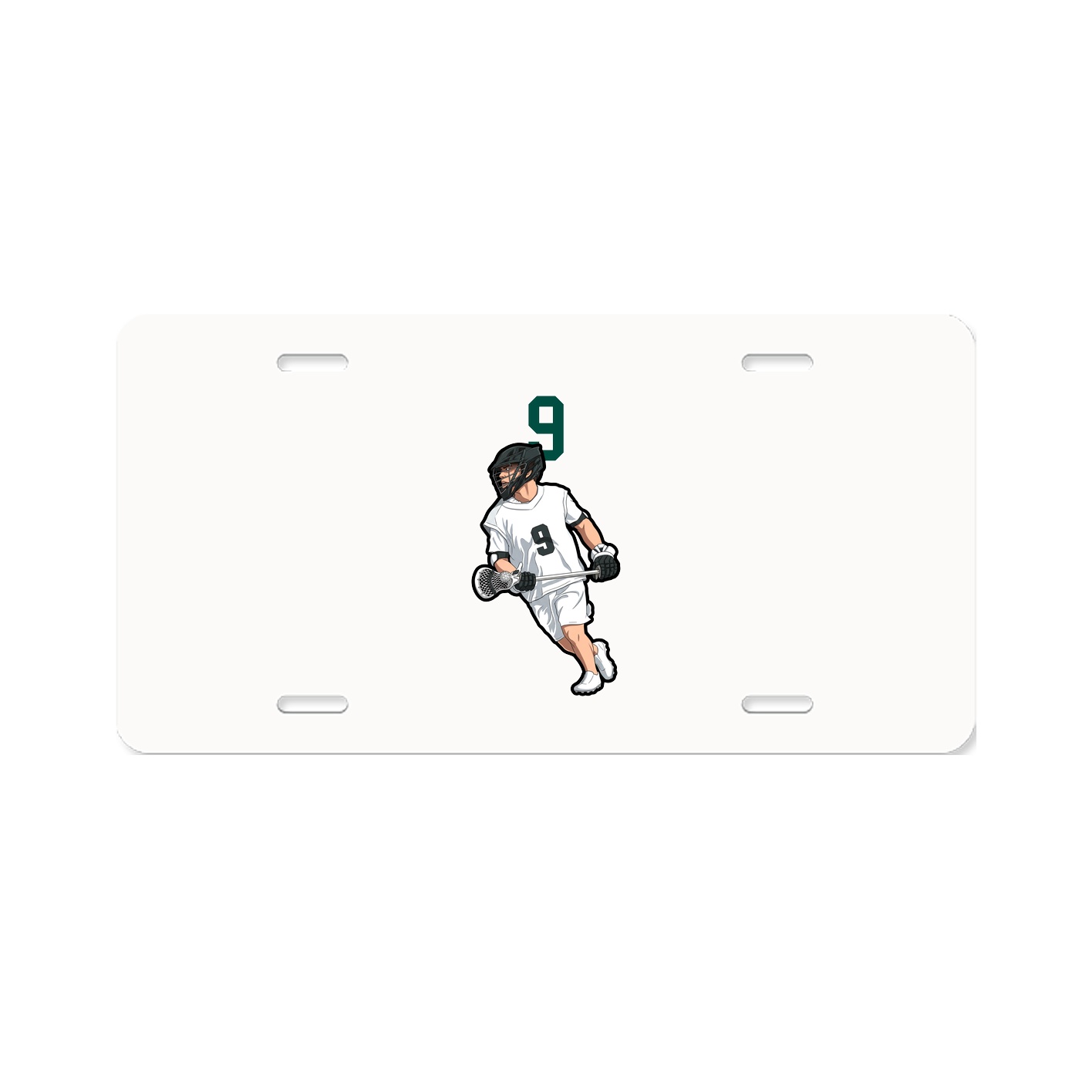 License Plate — Number Top in Classic