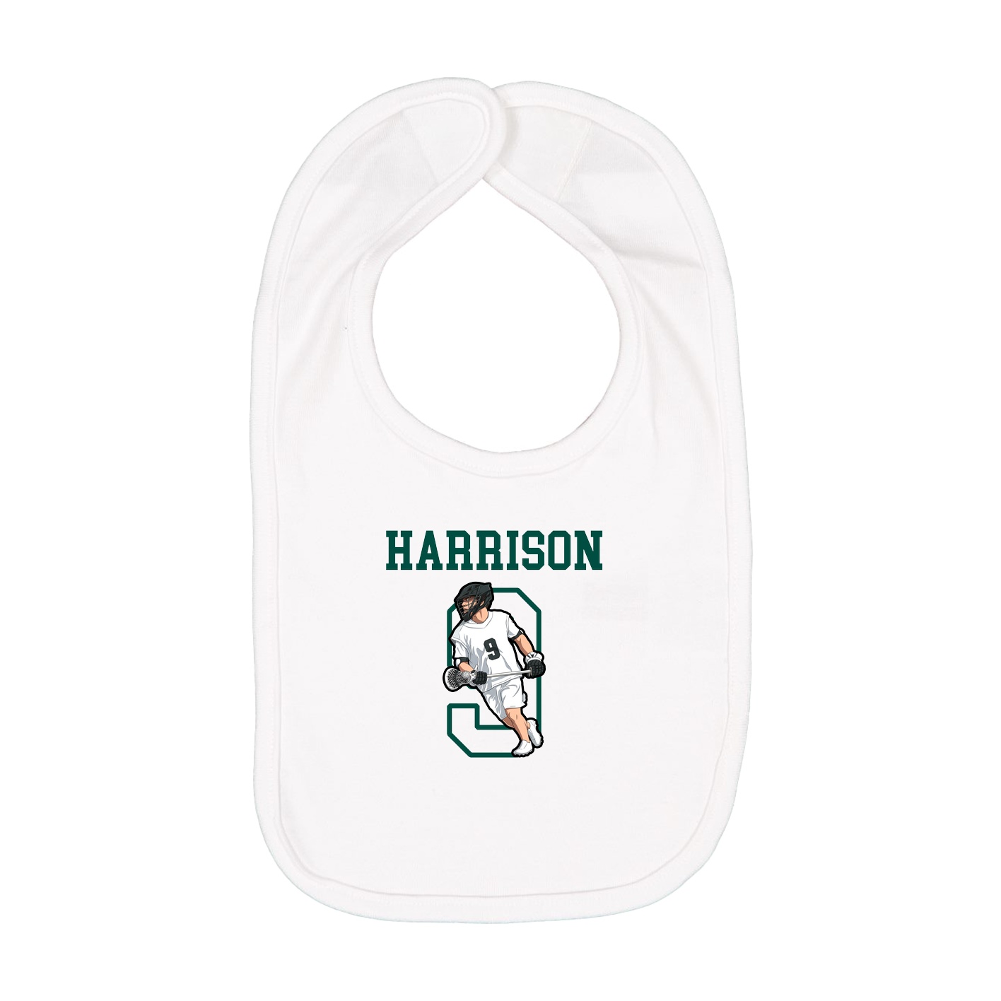 Infant Bib — Shirsey in White