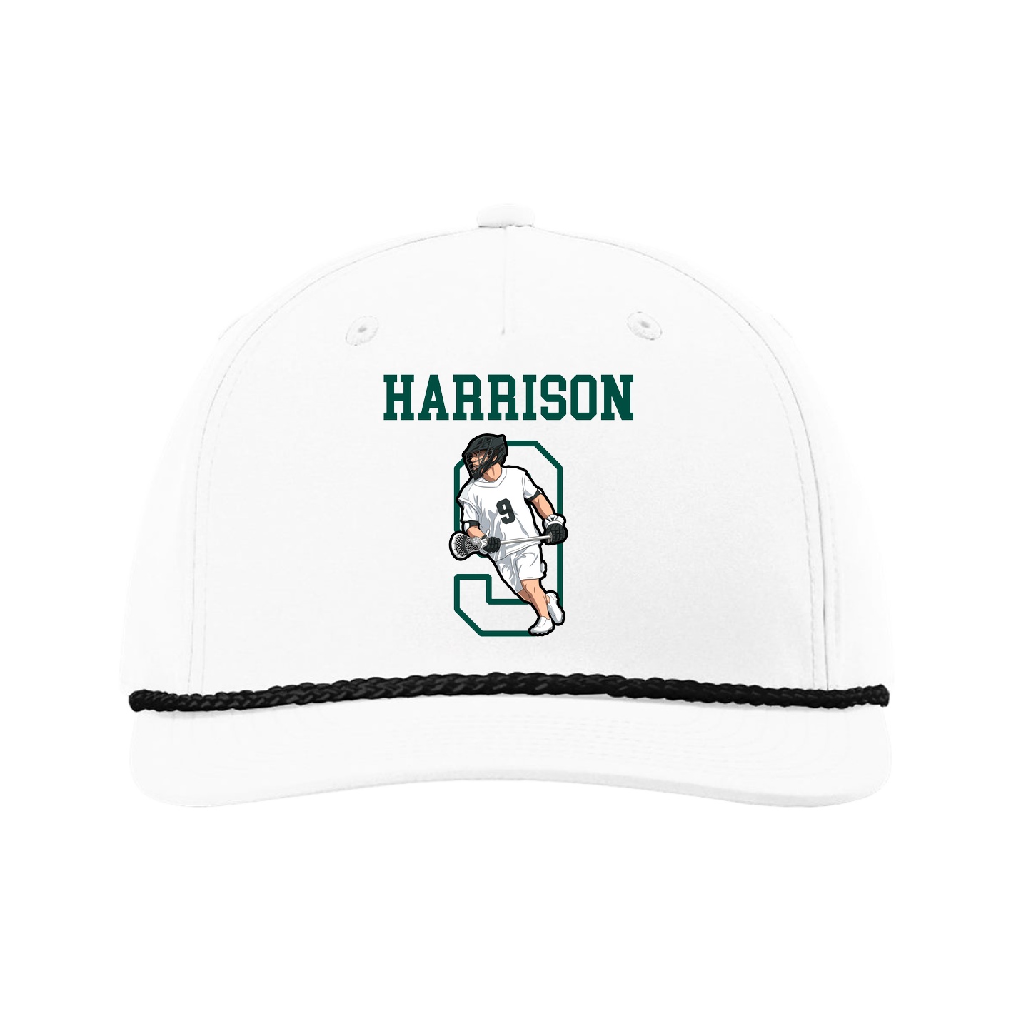 Five-Panel Classic Rope Cap — Shirsey in White