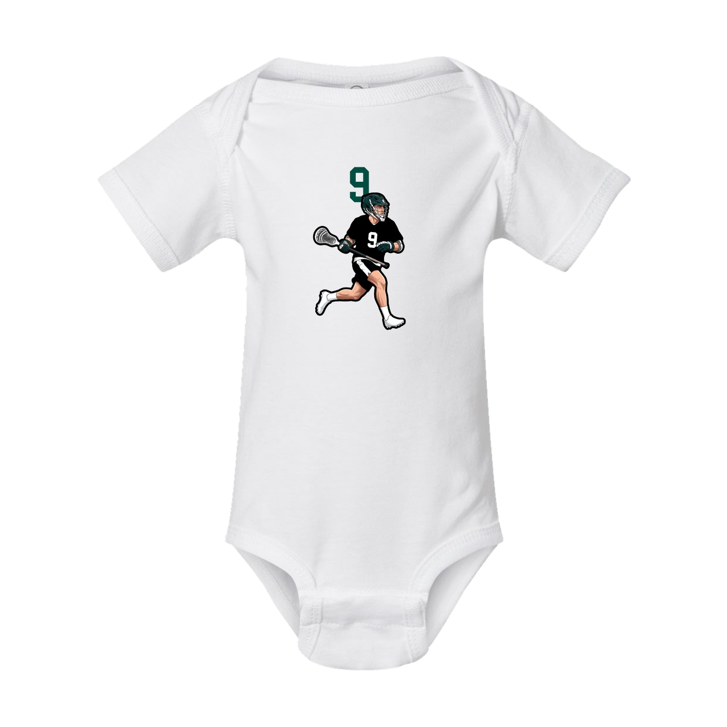 Baby Onesie — Number Top in White