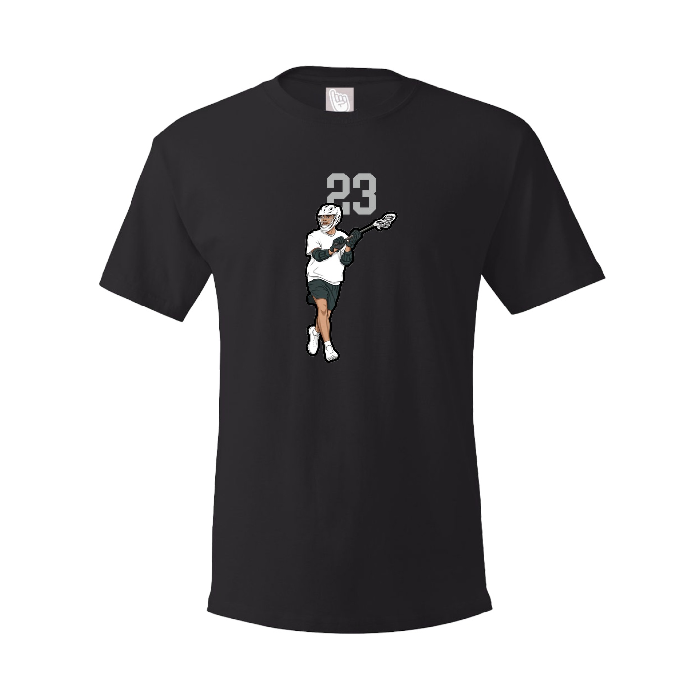 Youth Tee — Number Top in Black