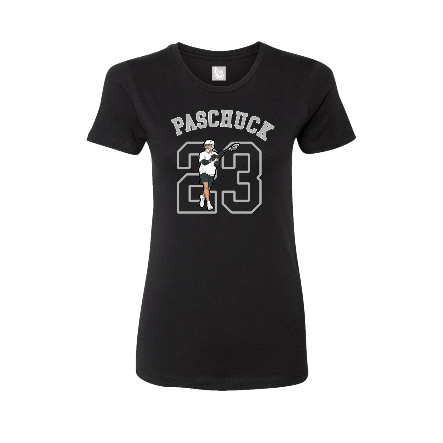 Fitted Women's Tee — Shirsey Arch in Black