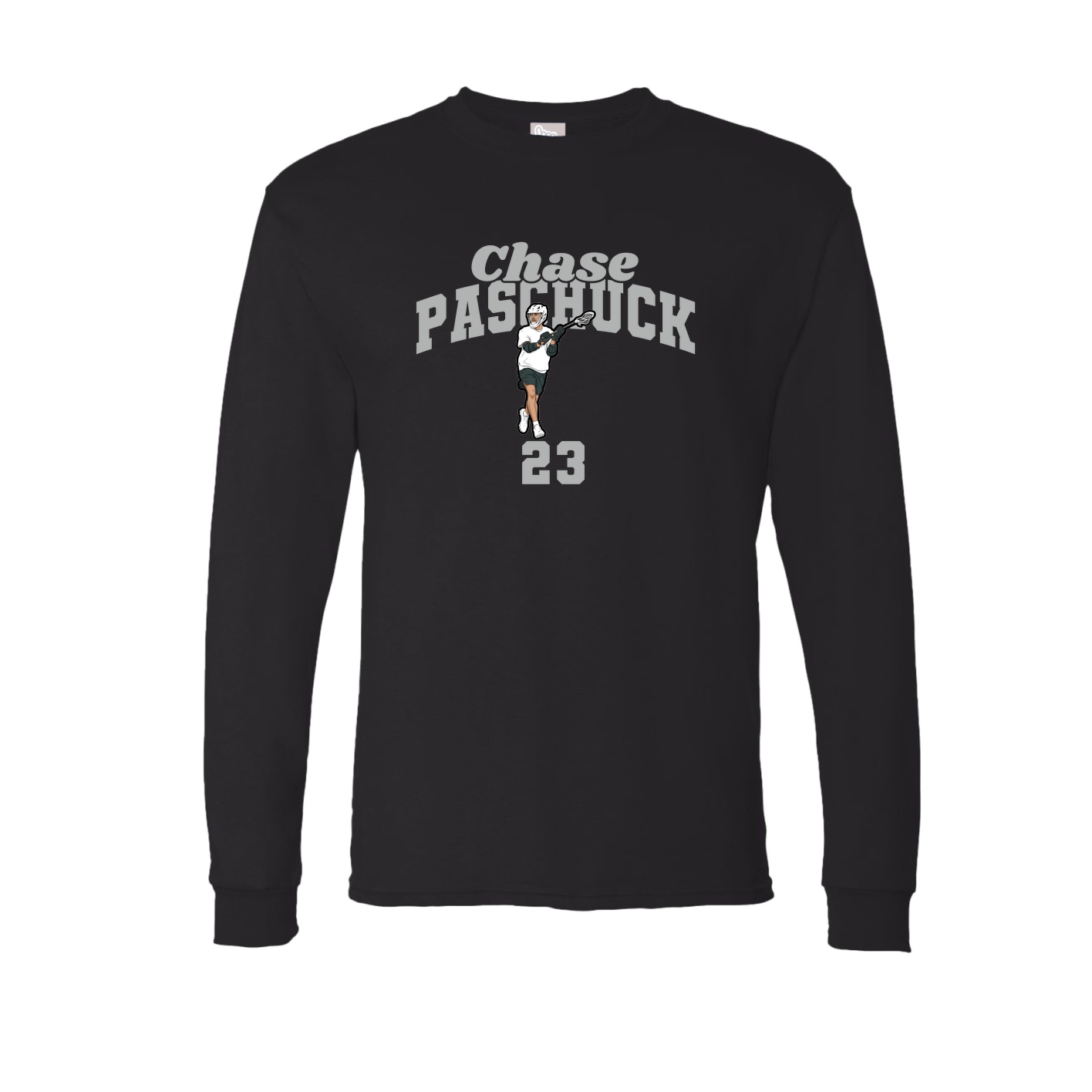 Long Sleeve Tee — Signature Arch in Black