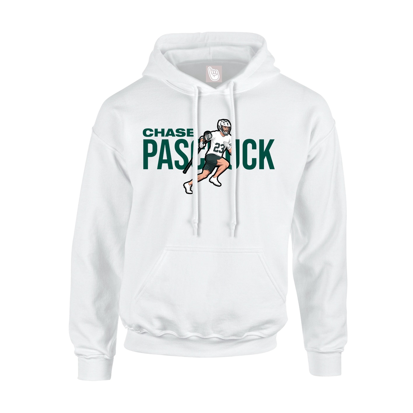 Youth Hoodie — Player Name in White