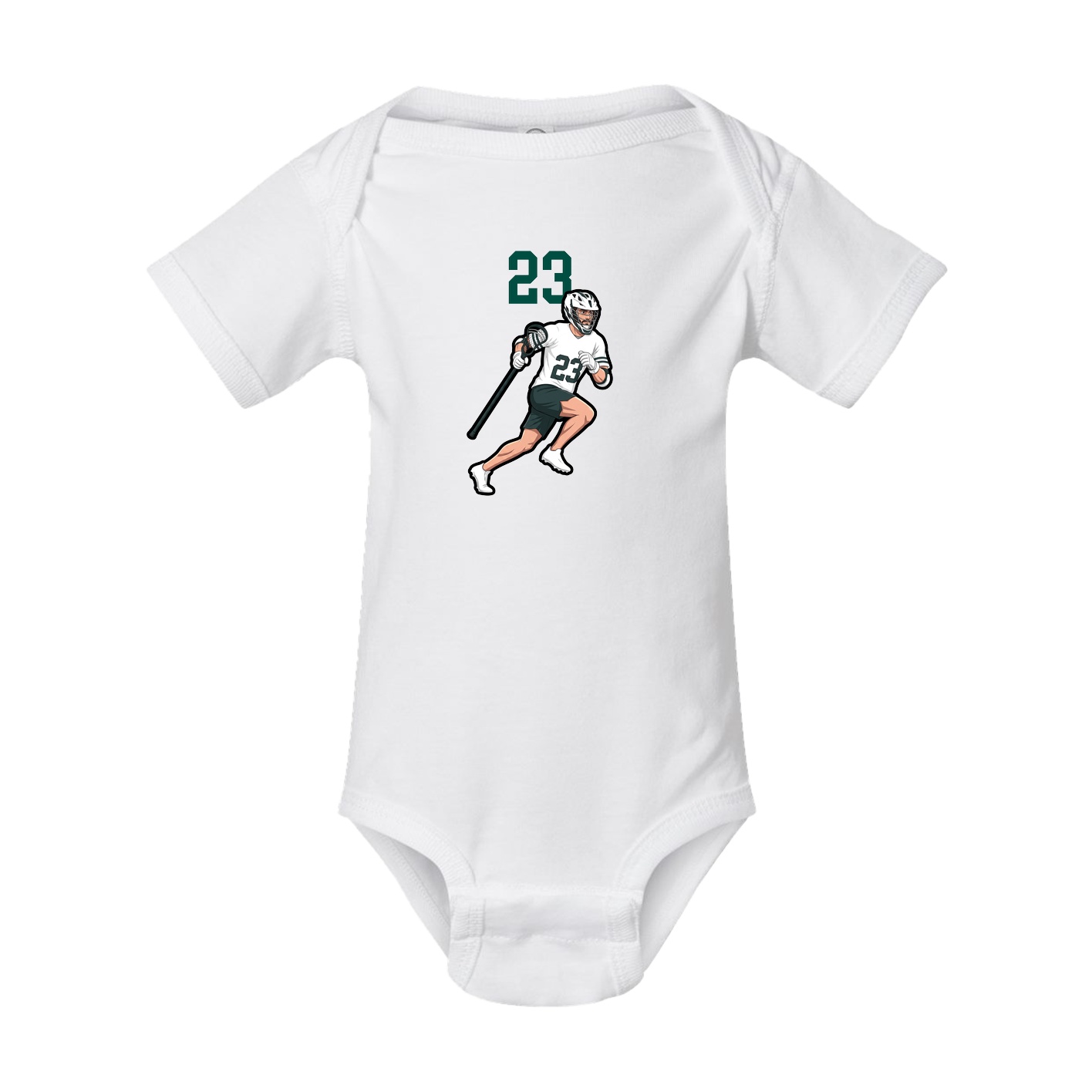 Baby Onesie — Number Top in White