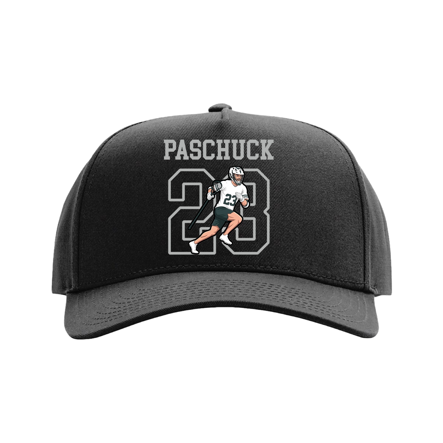 Full Fabric Five-Panel Champ Cap — Shirsey in Black