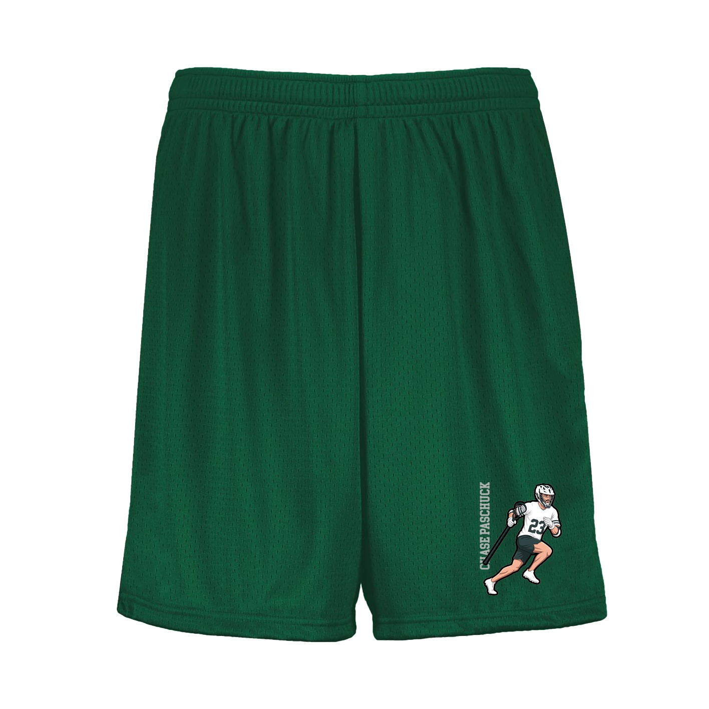 Shorts — Name Vertical in Green