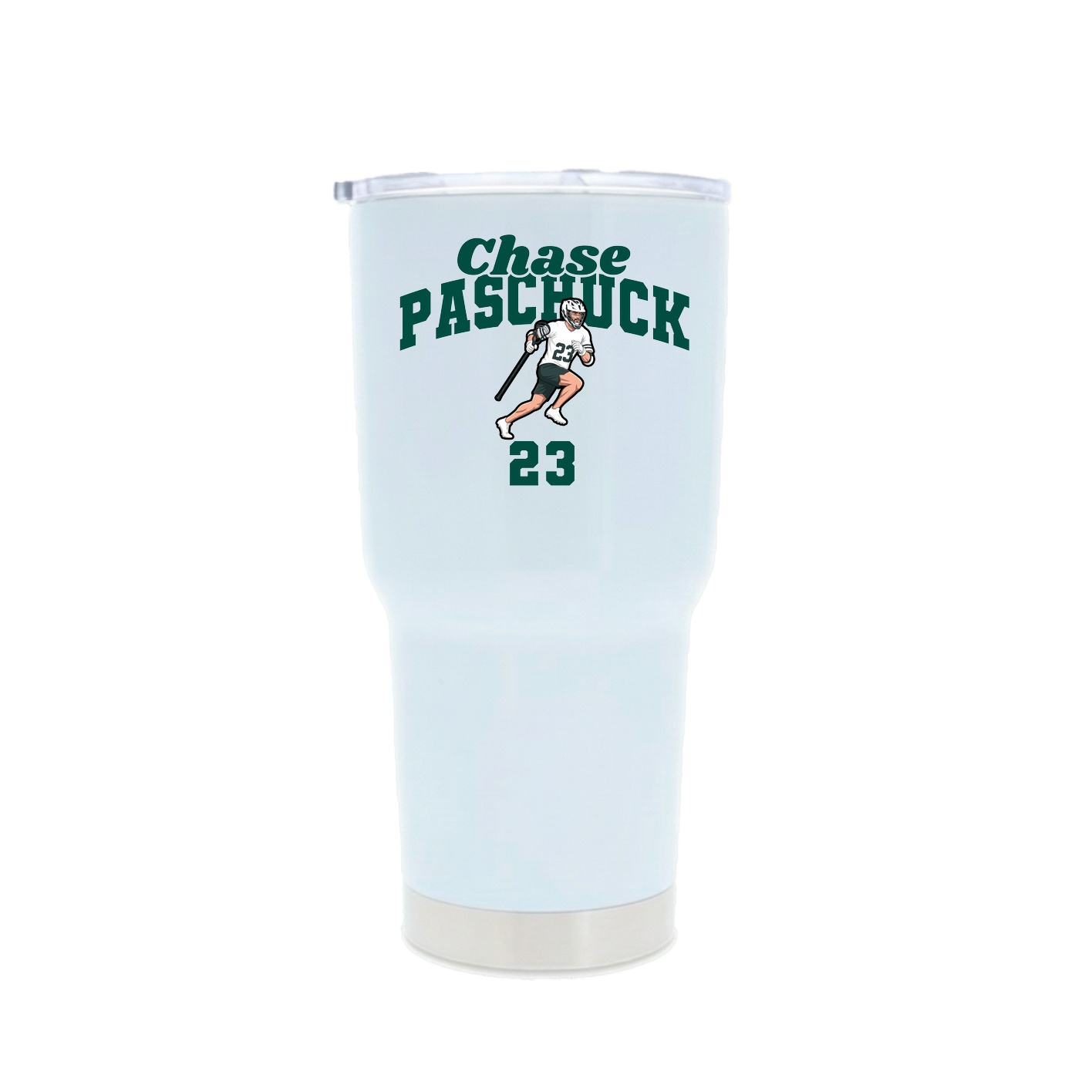 30oz Stainless Steel Tumbler — Signature Arch in White