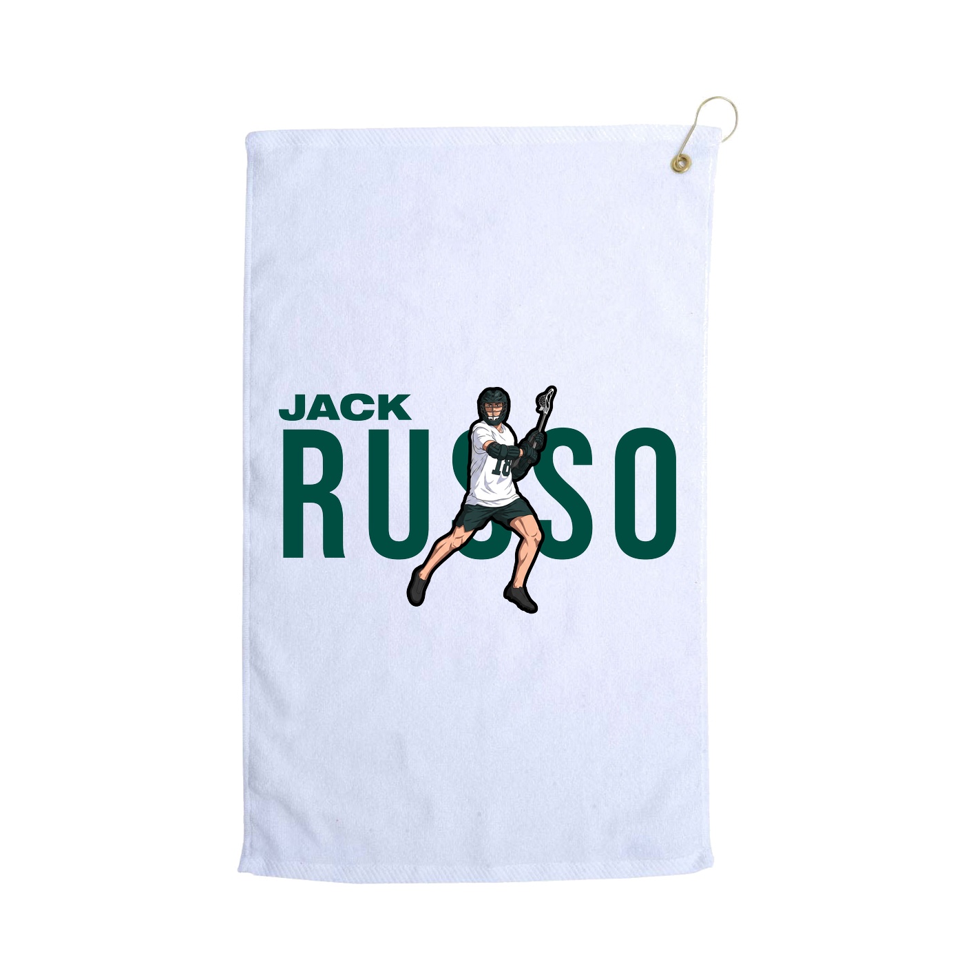 Golf Towel — Player Name in White