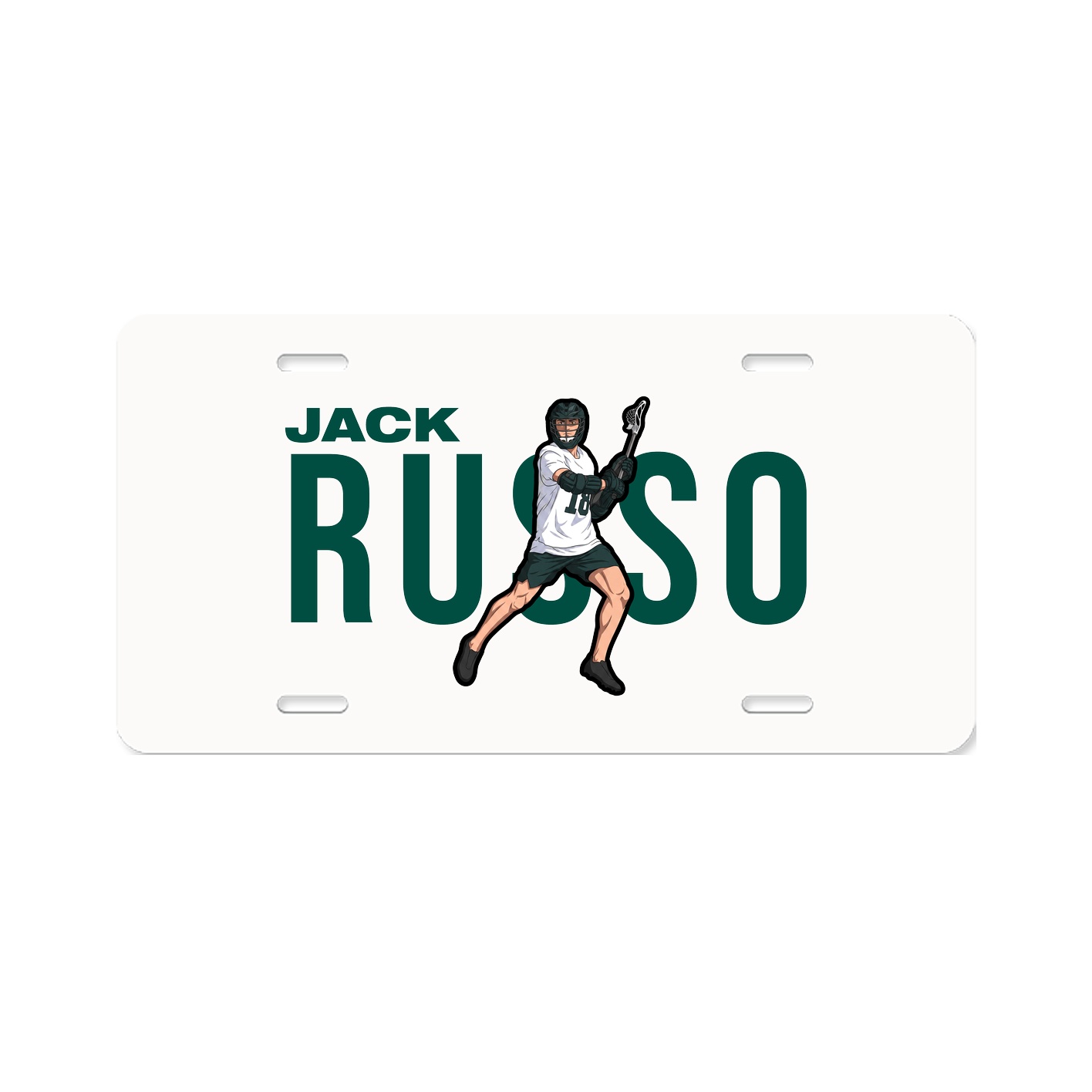 License Plate — Player Name in Classic