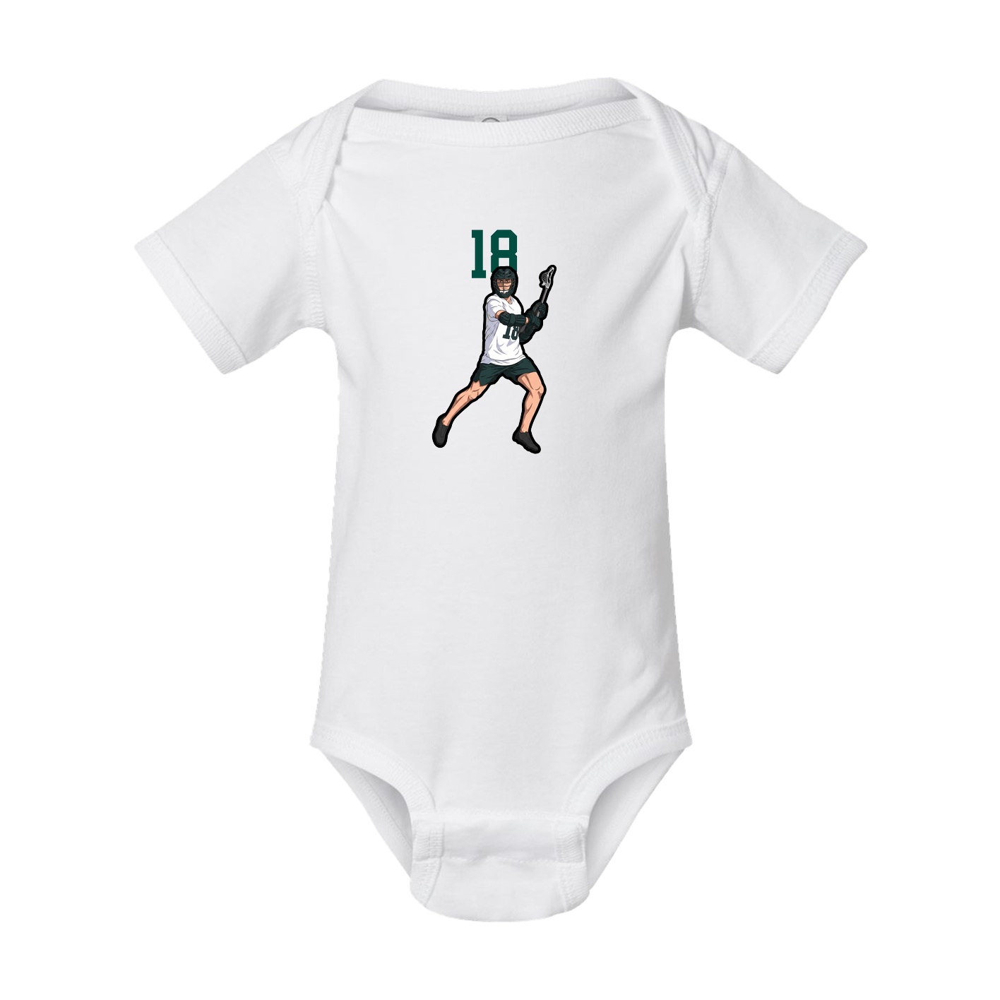Baby Onesie — Number Top in White