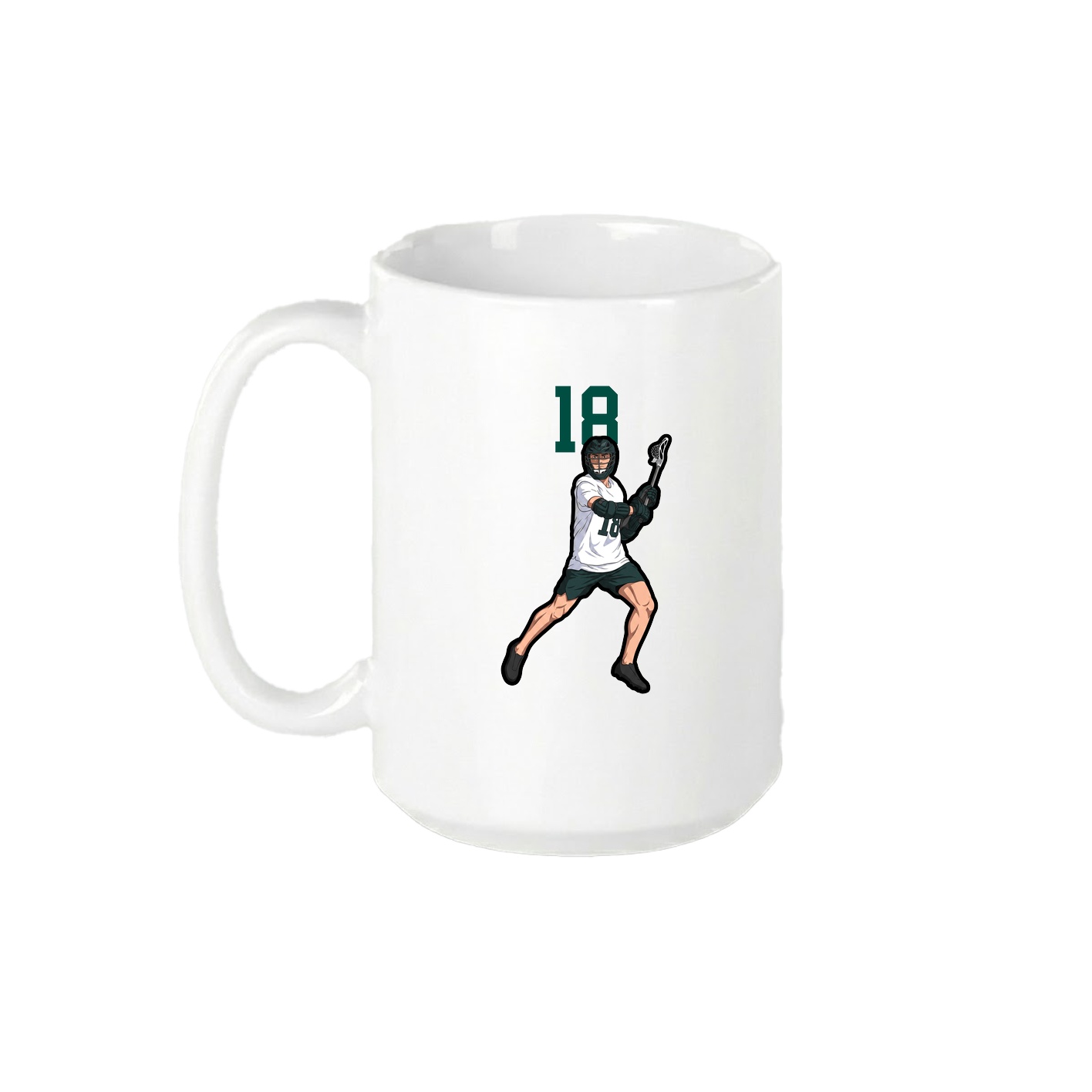 15oz Coffee Mug — Number Top in White