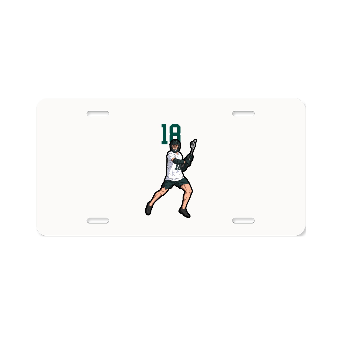 License Plate — Number Top in Classic