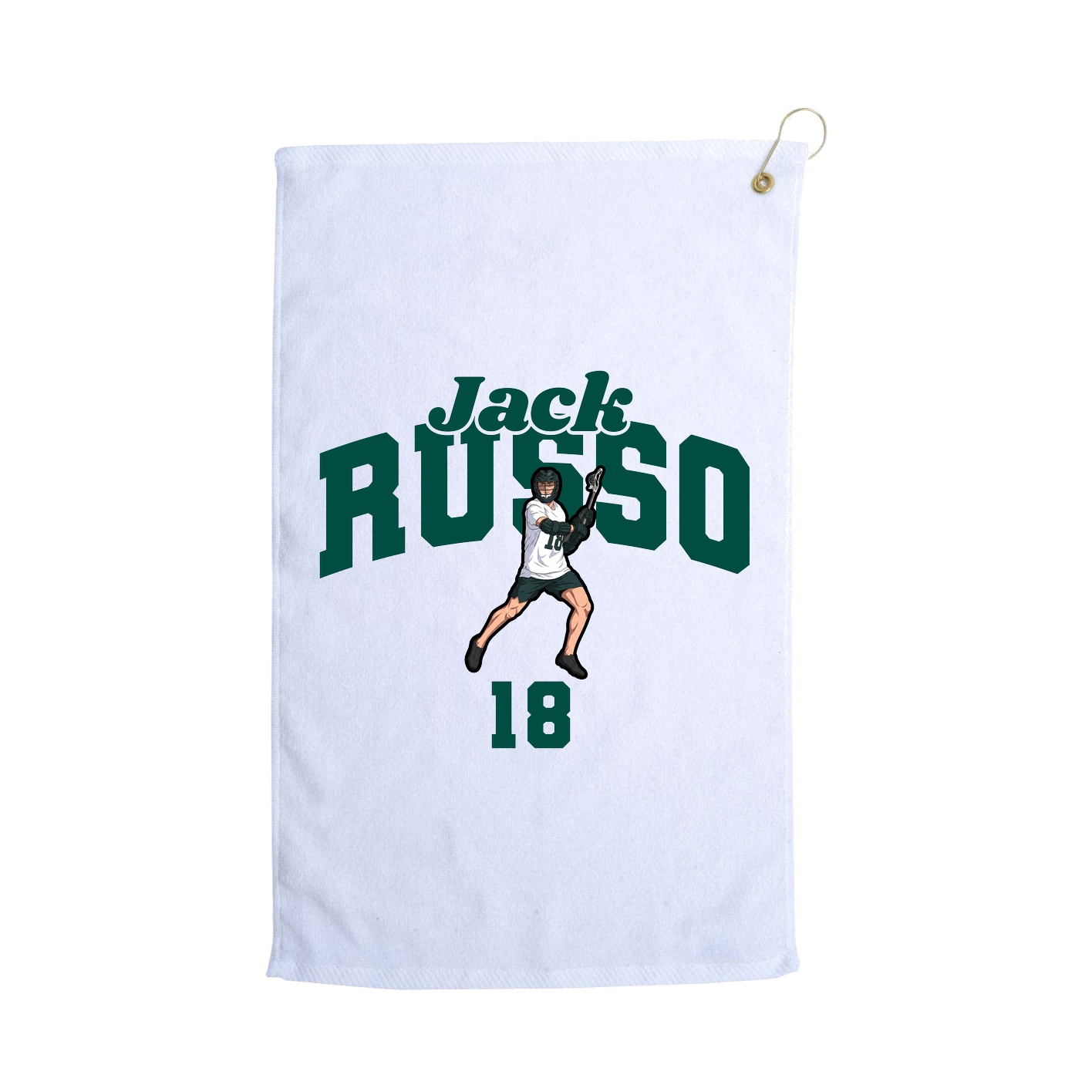 Golf Towel — Signature Arch in White