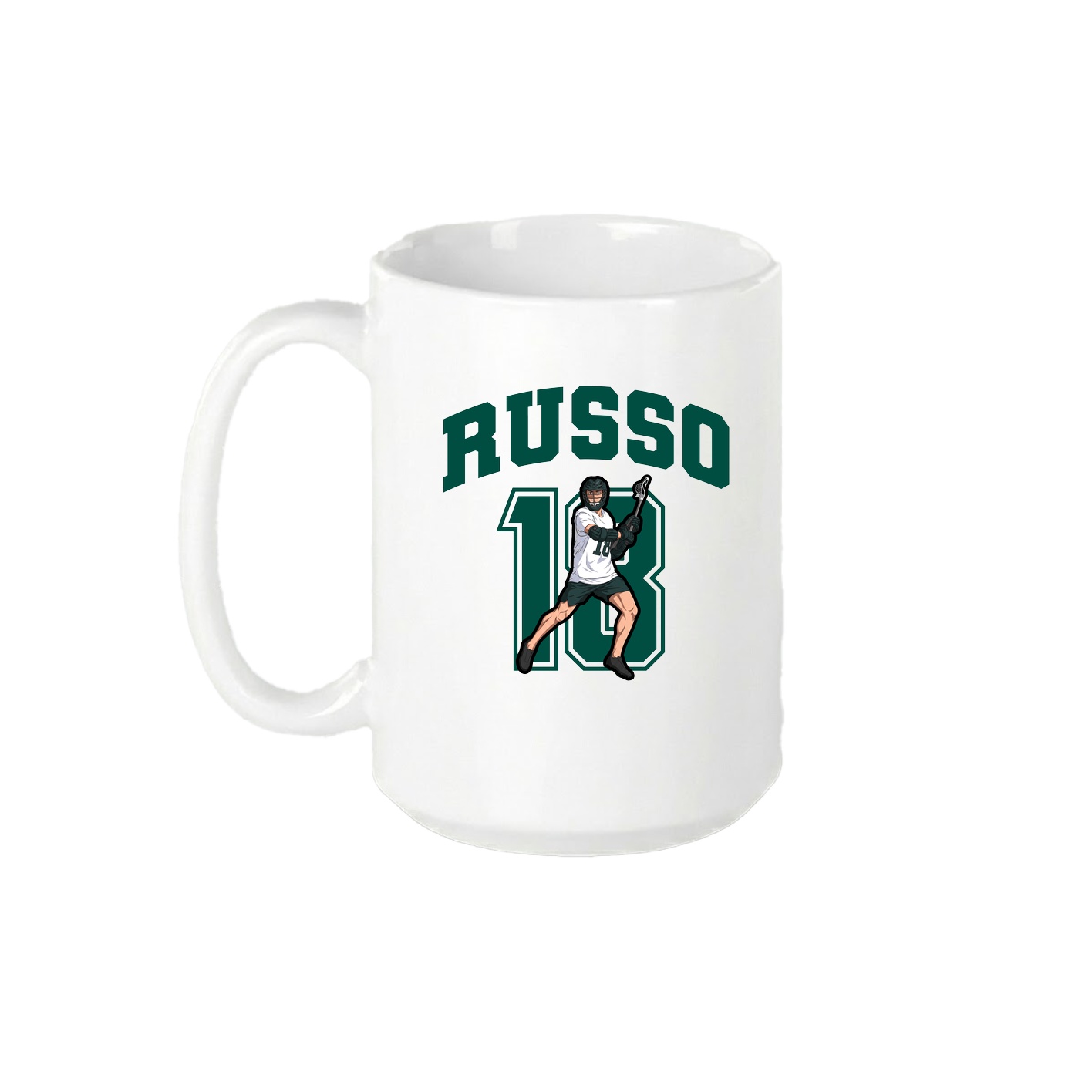 15oz Coffee Mug — Number in White