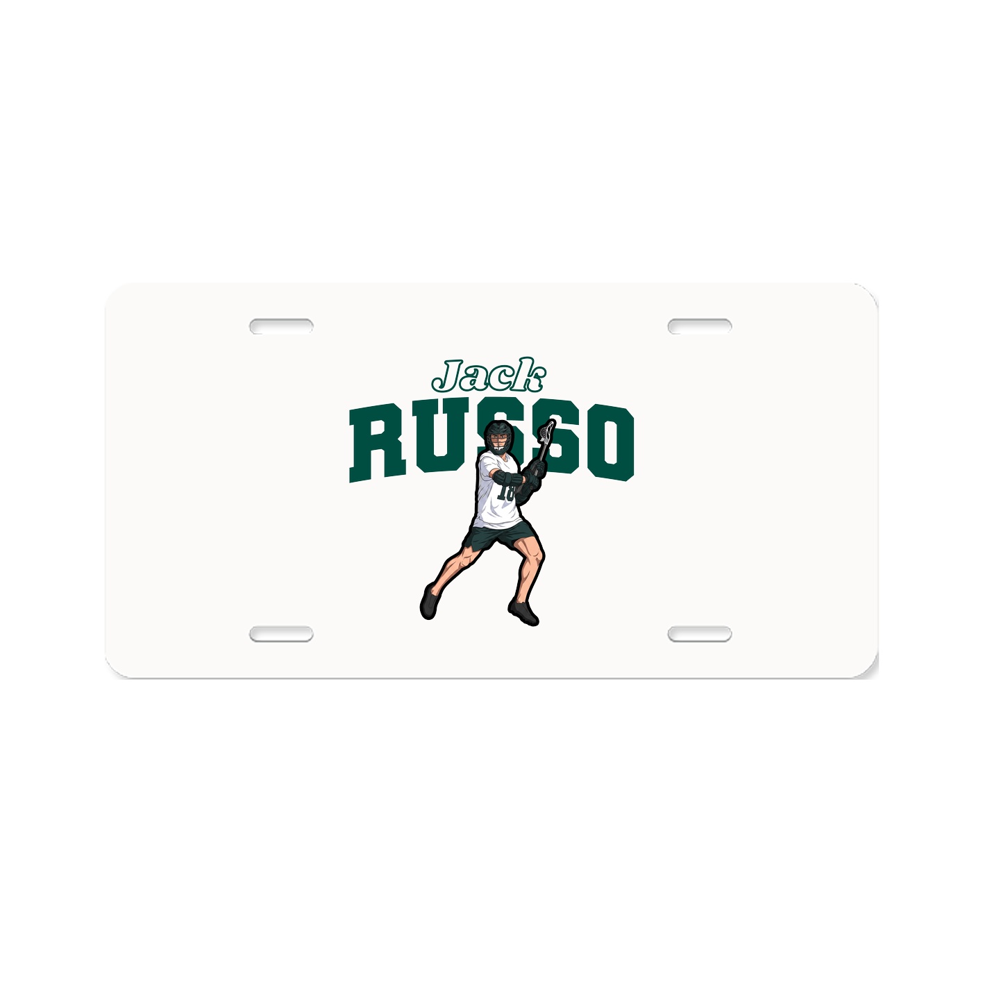 License Plate — Name Arch in Classic