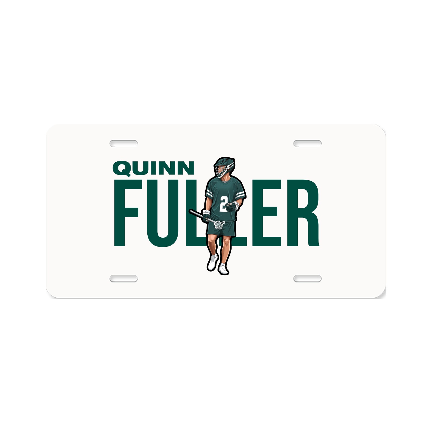 License Plate — Player Name in Classic