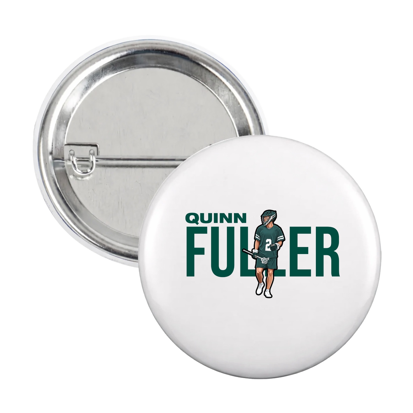 Game Day Button — Player Name in White