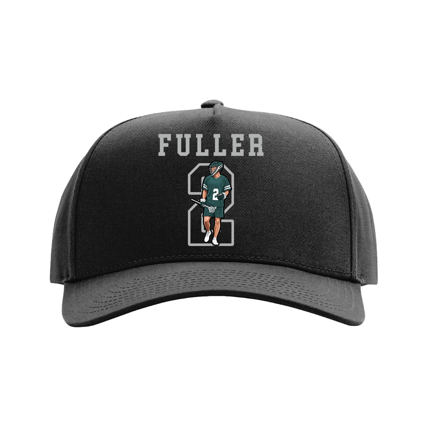 Full Fabric Five-Panel Champ Cap — Shirsey in Black