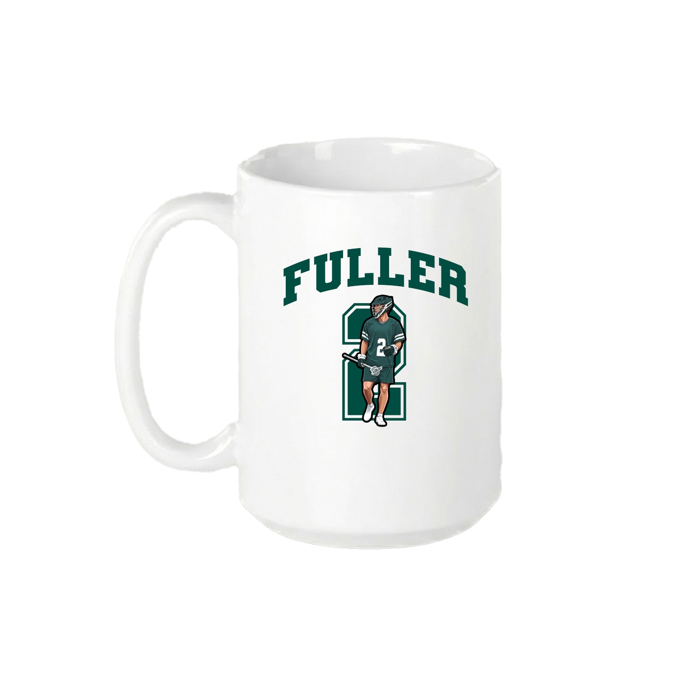 15oz Coffee Mug — Number in White