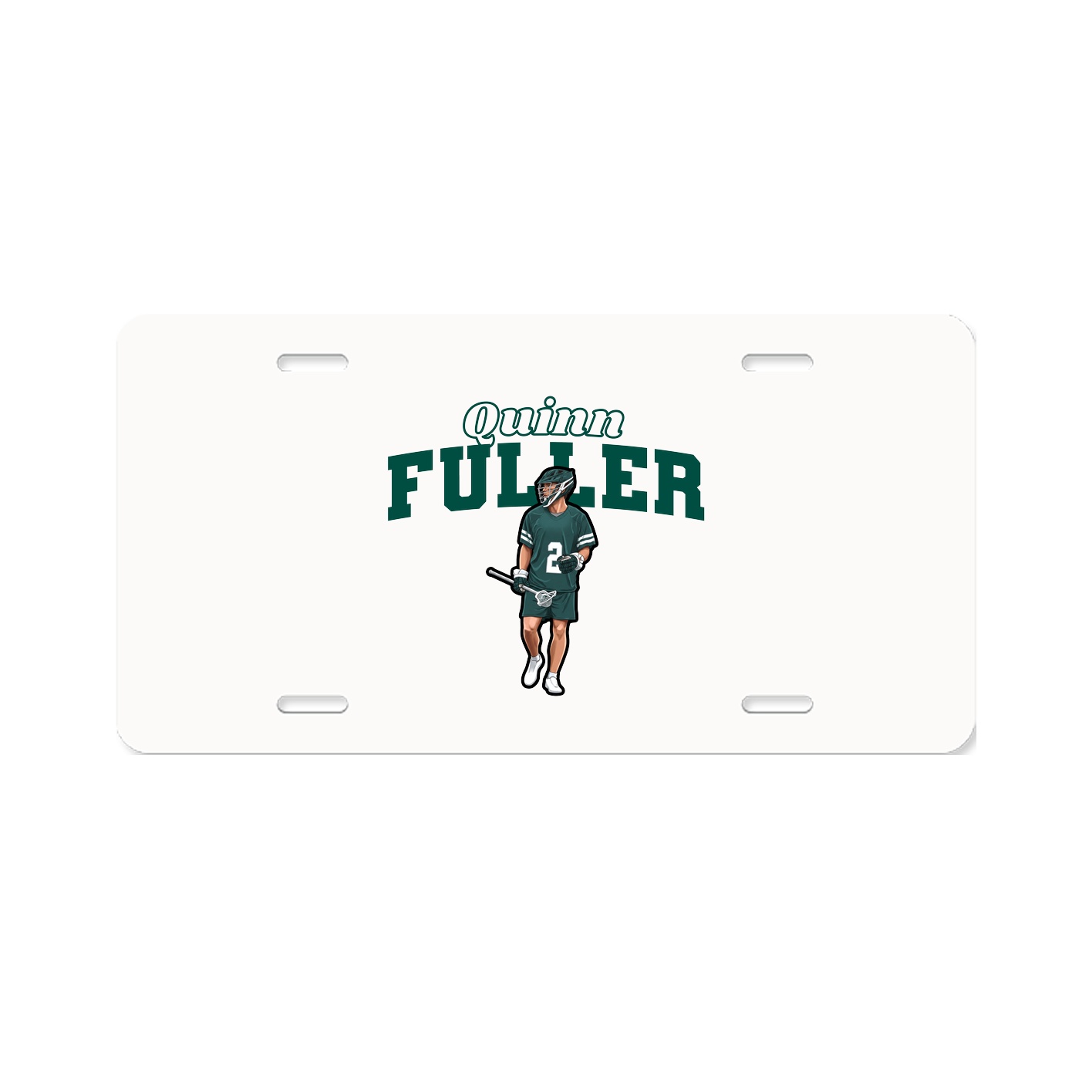 License Plate — Name Arch in Classic