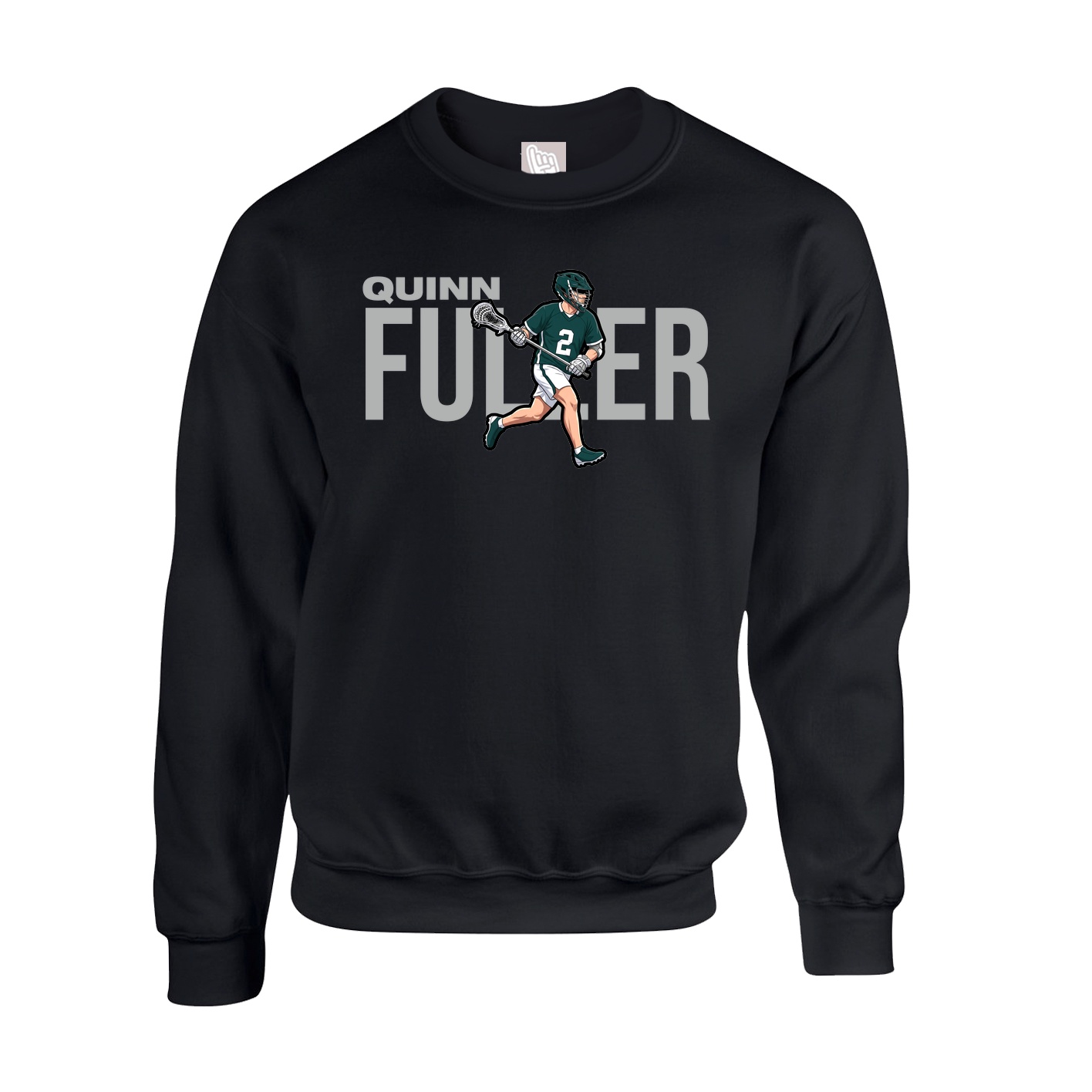 Fleece Crew — Player Name in Black