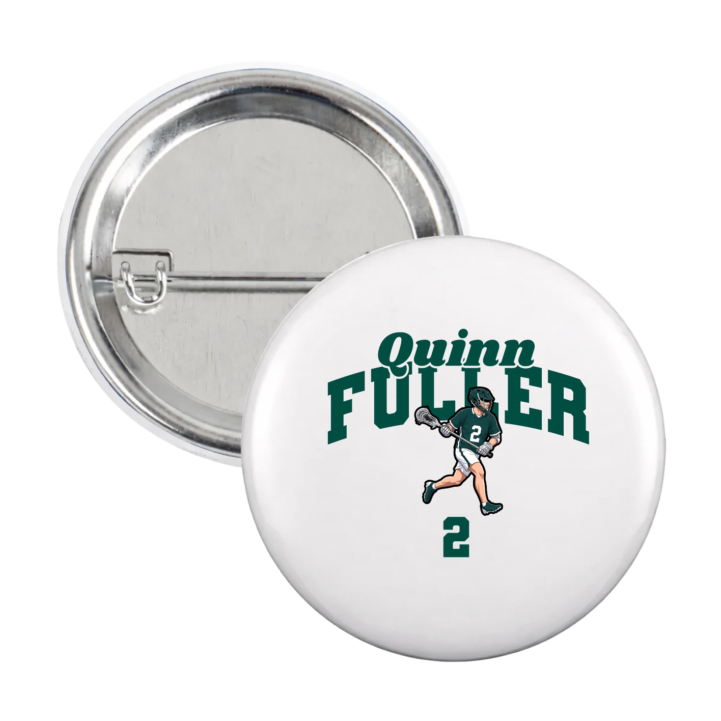 Game Day Button — Signature Arch in White