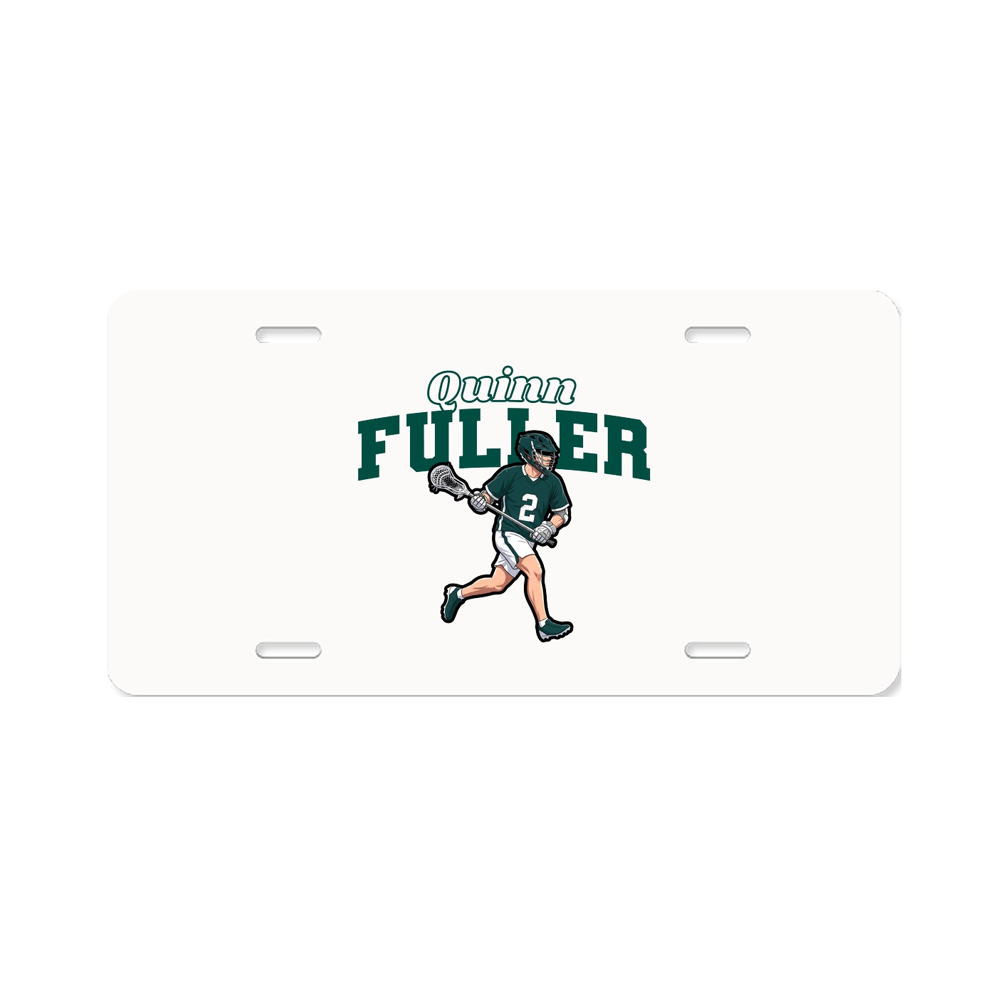 License Plate — Name Arch in Classic