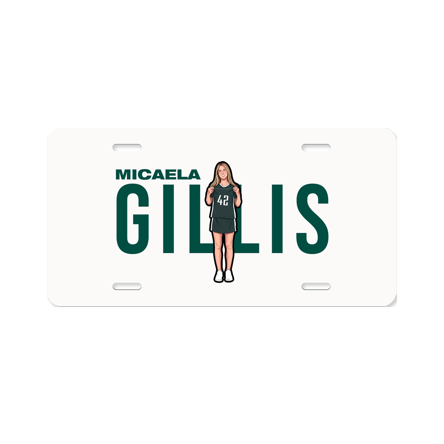 License Plate — Player Name in Classic