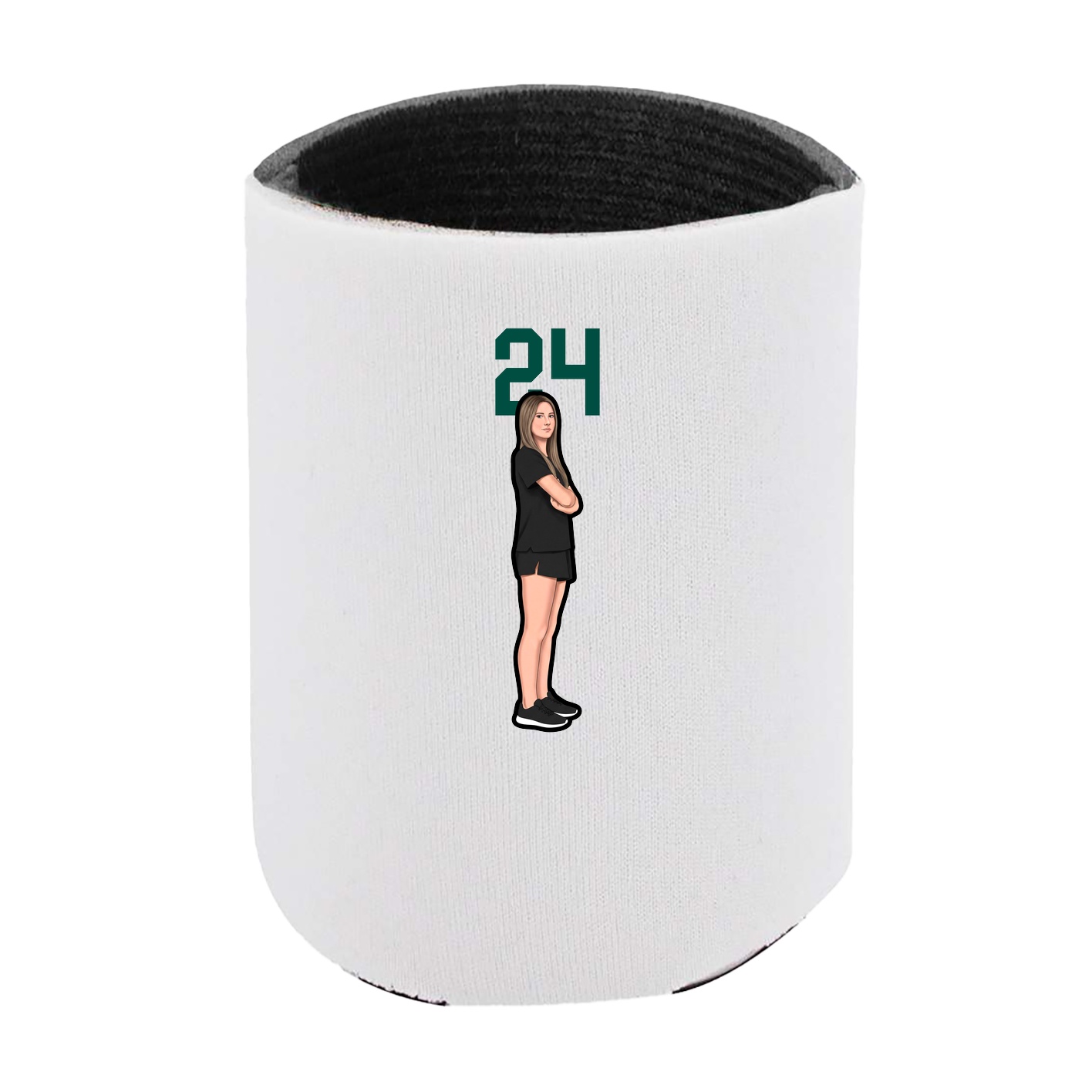 Can Holder — Number Top in White