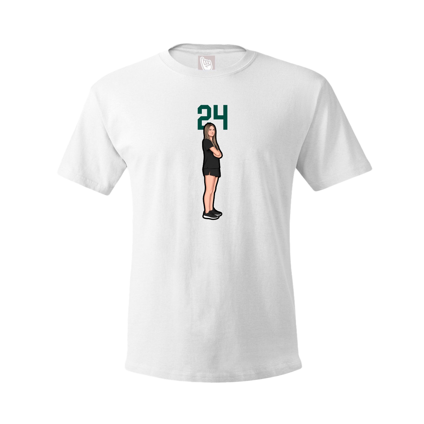 Tee — Number Top in White